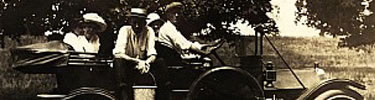 Harry, Bess and others take a trip in his 1911 Stafford, circa 1915.